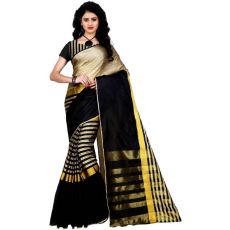 Women sari black